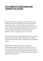 Als Complete Questions And&NewLine;Verified Solutions