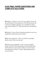 Als2 Final Paper Questions And&NewLine;Complete Solutions