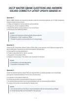 Iaccp Master Qbank Questions And Answers&NewLine;Solved Correctly Latest Update Graded A&plus;