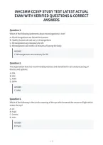 Iahcsmm Ccsvp Study Test Latest Actual&NewLine;Exam With Verified Questions & Correct&NewLine;Answers&NewLine;