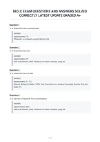 Ibclc Exam Questions And Answers Solved&NewLine;Correctly Latest Update Graded A&plus;