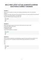 Ibclc Prep Latest Actual Exam With Verified&NewLine;Questions & Correct Answers&NewLine;
