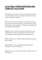 Alta Final Paper Questions And&NewLine;Complete Solutions