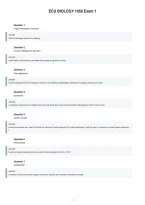 Ecu Biology 1050 Exam 1 Study Guide And Exam Prep