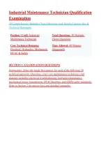 Maintenance Technician Exam Prep &vert; Comprehensive Practice Test and Answer Key