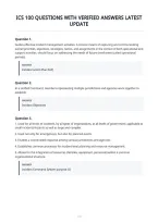 Ics 100 Questions With Verified Answers Latest&NewLine;Update