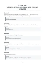 Ics 300 Test&NewLine;Updated Actual Questions With Correct&NewLine;Answers&NewLine;