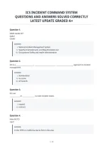 Ics Incident Command System&NewLine;Questions And Answers Solved Correctly&NewLine;Latest Update Graded A&plus;