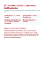 BIO 101 Exam 1 Questions And Answers &lpar;Complete Exam Review&rpar; 2026&sol;2027 &vert; Instant Download PDF
