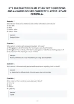 Ilts 206 Practice Exam Study Set 1 Questions&NewLine;And Answers Solved Correctly Latest Update&NewLine;Graded A&plus;&NewLine;