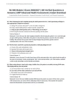 NU 606 Advanced Pathophysiology Exam Regis College Actual 2026&sol;2027 with Detailed Rationales &vert; Complete Exam-Style Questions &vert; Pass Guaranteed &ndash; A&plus; Graded&NewLine;&NewLine;
