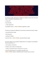 Cphq Practice Questions&NewLine;&lpar;2026&sol;2027&rpar; Update&vert;Exam&NewLine;Questions With Multiple&NewLine;Choices &vert;Verified & Revised&NewLine;Answers &lpar;New&rpar;&excl;&excl;&excl;