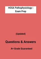 HOSA Pathophysiology Study Guide &vert; Exam Practice Questions & Answer Review PDF 2026&ndash;2027