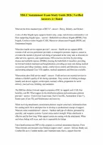 MSLC Sustainment Exam Study Guide 2026 &vert; Verified Answers A&plus; Rated