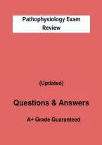 Pathophysiology Exam Review 2026&ndash;2027 &vert; Practice Questions & Answers PDF