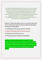 Cdc Infection Preventionist Post Test Exam Actual 2026&sol;2027 Test Bank  High Yield Practice Questions And Study Guide Complete Accurate Exam Approved Questions With Well Elaborated Answers And Detailed Rationales &lpar;100&percnt; Reliable Solutions&rpar; Currently Updated
