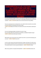 Fundamentals Cje 2 Actual Exam&NewLine;All Questions And Well&NewLine;Elaborated Answers Top Rated&NewLine;Version For Already A&plus; Graded&NewLine;Highly Recommended &vert;New And&NewLine;Revised