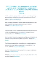 WGU C182 Objective Assessment Exam 2027 &vert; 150 Questions and Answers &vert; A&plus; Preparation&NewLine;