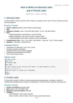 Summary -  English language and composition