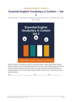 Essential English Vocabulary in Context &mdash; Set 2&colon; 60 More Words&colon; 6 New Topics with Definitions&comma; Examples & Exercises &plus; FULL ANSWER KEY &lpar;Grades 6&ndash;9&comma; ESL&sol;EFL&rpar;