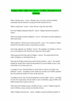 Oedipus Study Guide Test Actual - Verified - Detailed Correct Solutions