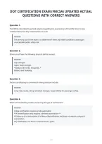 Dot Certification Exam &lpar;Fmcsa&rpar; Updated Actual&NewLine;Questions With Correct Answers&NewLine;