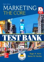 Test Bank for Marketing&colon; The Core&comma; 8th Edition &lpar;Kerin&comma; Hartley & Rudelius&comma; 2019&rpar; &vert; All Chapters 1&ndash;18 Covered&NewLine;
