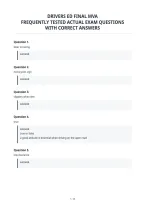 Drivers Ed Final Mva&NewLine;Frequently Tested Actual Exam Questions&NewLine;With Correct Answers