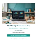 WGU C784 Objective Assessment Exam 2026&sol;2027 &ndash; Questions and Answers Descriptive Statistics Data Interpretation &vert; Complete Verified Answers &vert; Detailed Rationales &ndash; Pass Guaranteed &ndash; A&plus; Graded