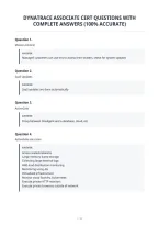 Dynatrace Associate Cert Questions With&NewLine;Complete Answers &lpar;100&percnt; Accurate&rpar;