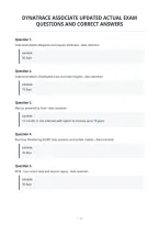 Dynatrace Associate Updated Actual Exam&NewLine;Questions And Correct Answers
