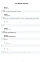 Clep Western Civilization I Study Guide And Exam Prep