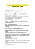 RN Fundamentals Test Bank Questions Answers 2026 &vert; Recently Updated Verified