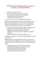 NURS 231 Exam 2 &vert; Questions and Correct Answers &vert; Graded A&plus; &vert; New Update 2026&sol;2027