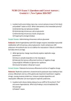NURS 231 Exam 3 &vert; Questions and Correct Answers &vert; Graded A&plus; &vert; New Update 2026&sol;2027