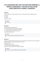 Itls Advanced Pre-Test &lpar;9Th Edition Version 9&period;1&comma;&NewLine;March &rpar; Frequently Tested Actual Exam&NewLine;Questions With Correct Answers&NewLine;