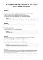 Jbl Emt Midterm Updated Actual Questions&NewLine;With Correct Answers&NewLine;