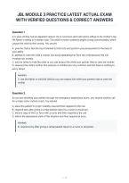 Jbl Module 3 Practice Latest Actual Exam&NewLine;With Verified Questions & Correct Answers&NewLine;