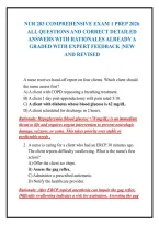 Nur 283 Comprehensive Exam 1 Prep 2026&NewLine;All Questions And Correct Detailed&NewLine;Answers With Rationales Already A&NewLine;Graded With Expert Feedback &vert;New&NewLine;And Revised
