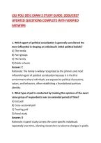 Lsu Poli 2051 Exam 2 Study Guide&colon; 2026&sol;2027 Updated Questions Complete With Verified Answers