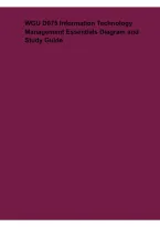 WGU D075 Information Technology Management Essentials Diagram and Study Guide