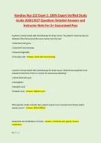 Hondros Nur 212 Exam 1&colon; 100&percnt; Expert Verified Study &NewLine;Guide 2026&vert;2027 Questions Detailed Answers and &NewLine;Instructor Note For A&plus; Guaranteed Pass