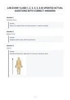 Lab Exam 1 &lpar;Labs 1&comma; 2&comma; 3&comma; 4&comma; 5&comma; & 6&rpar; Updated Actual&NewLine;Questions With Correct Answers