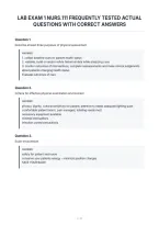 Lab Exam 1 Nurs&period;111 Frequently Tested Actual&NewLine;Questions With Correct Answers
