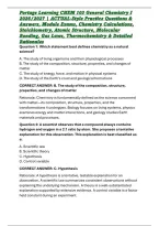 Portage Learning CHEM 103 General Chemistry I 2026&sol;2027 &vert; ACTUAL-Style Practice Questions & Answers&comma; Module Exams&comma; Chemistry Calculations&comma; Stoichiometry&comma; Atomic Structure&comma; Molecular Bonding&comma; Gas Laws&comma; Thermochemistry & Detailed Rationales