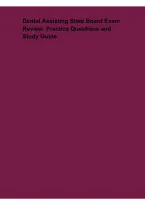 Dental Assisting State Board Exam Review &ndash; Practice Questions and Study Guide