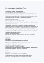 Communication Skills Final Exam Study Guide &vert; Verbal and Nonverbal Communication&comma; Active Listening&comma; Interpersonal Skills&comma; Communication Models & Exam Preparation