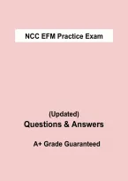 NCC EFM Practice Exam PDF &vert; Electronic Fetal Monitoring Certification Prep &vert; Grade A&plus; &vert; 2026&sol;2027