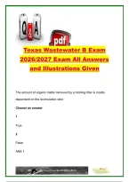 Texas Wastewater B License Exam 2026&sol;2027 &vert; 45&plus; Questions & Answers &vert; Activated Sludge&comma; Trickling Filters&comma; BOD&comma; Safety & TCEQ Regulations