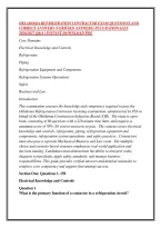 Oklahoma Refrigeration Contractor Exam Questions And &NewLine;Correct Answers &lpar;Verified Answers&rpar; Plus Rationales &NewLine;2026&sol;2027 Q&A &vert; Instant Download Pdf